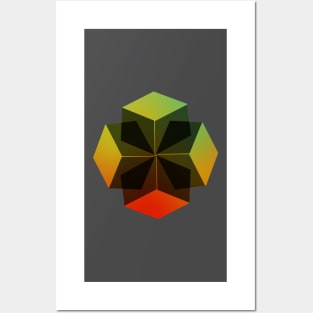 Colorful cubes Posters and Art